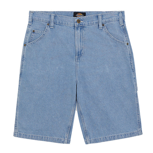 Dickies Garyville Denim Short Vintage Blue. Foto da parte da frente.