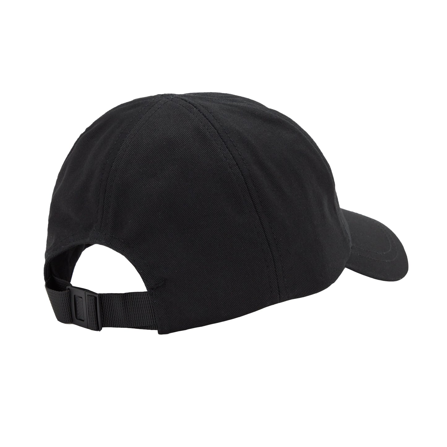 Fred Perry Branded Twill Cap Black. Foto de trás a 3/4.