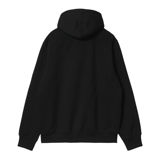 Carhartt WIP Hooded Carhartt Sweat Black/Black. Foto de trás.