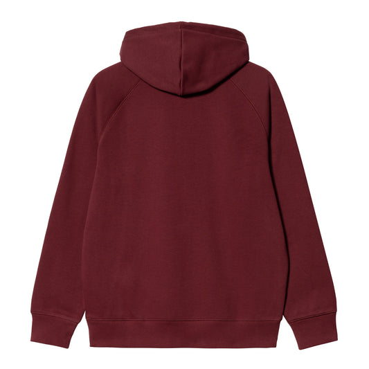 Carhartt WIP Hooded Chase Sweat Corvina/Gold. Foto da parte de trás.