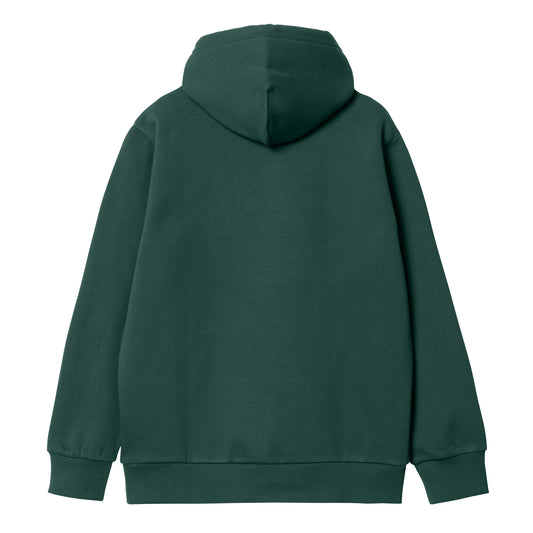 Carhartt WIP Hooded Duck Pond Sweat Juniper. Foto da parte de trás.