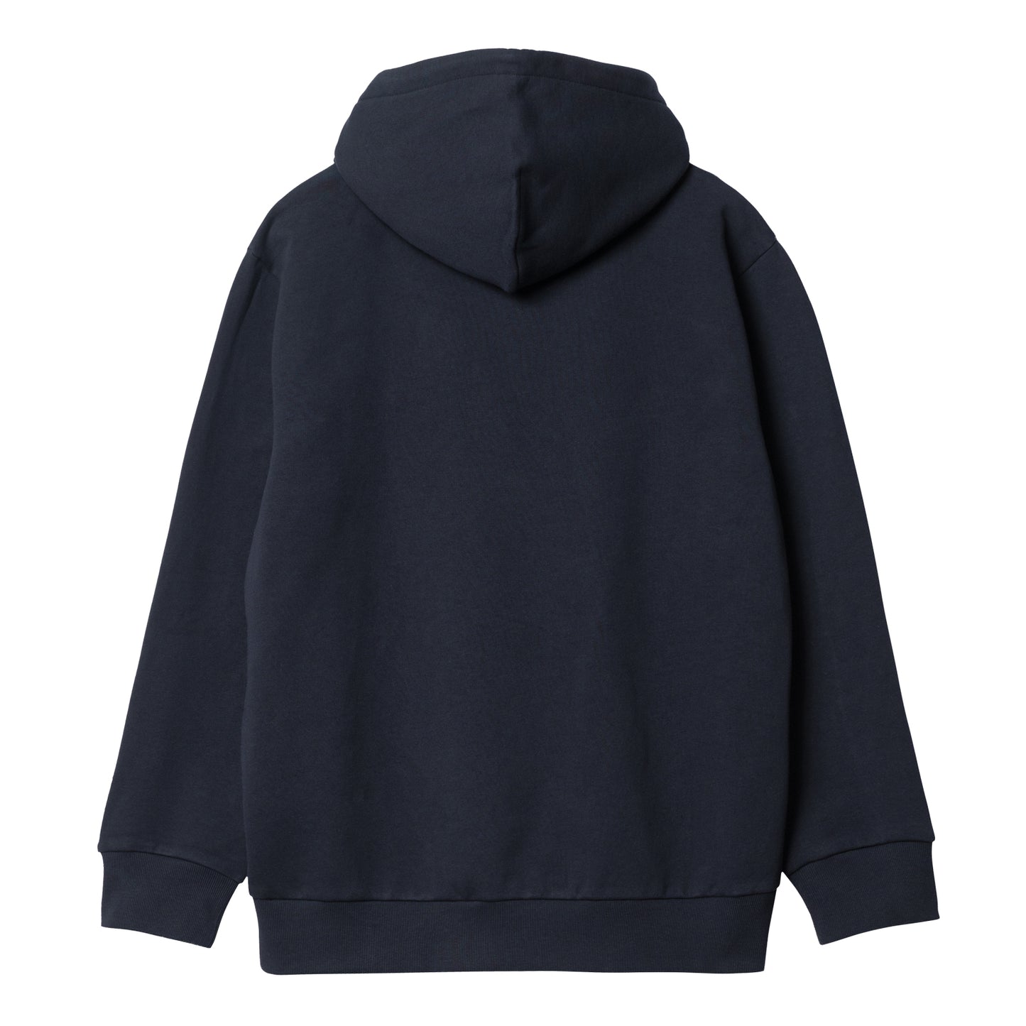 Carhartt WIP Hooded Scrawl Sweat Dark Navy/Bonsai. Foto da parte de trás.
