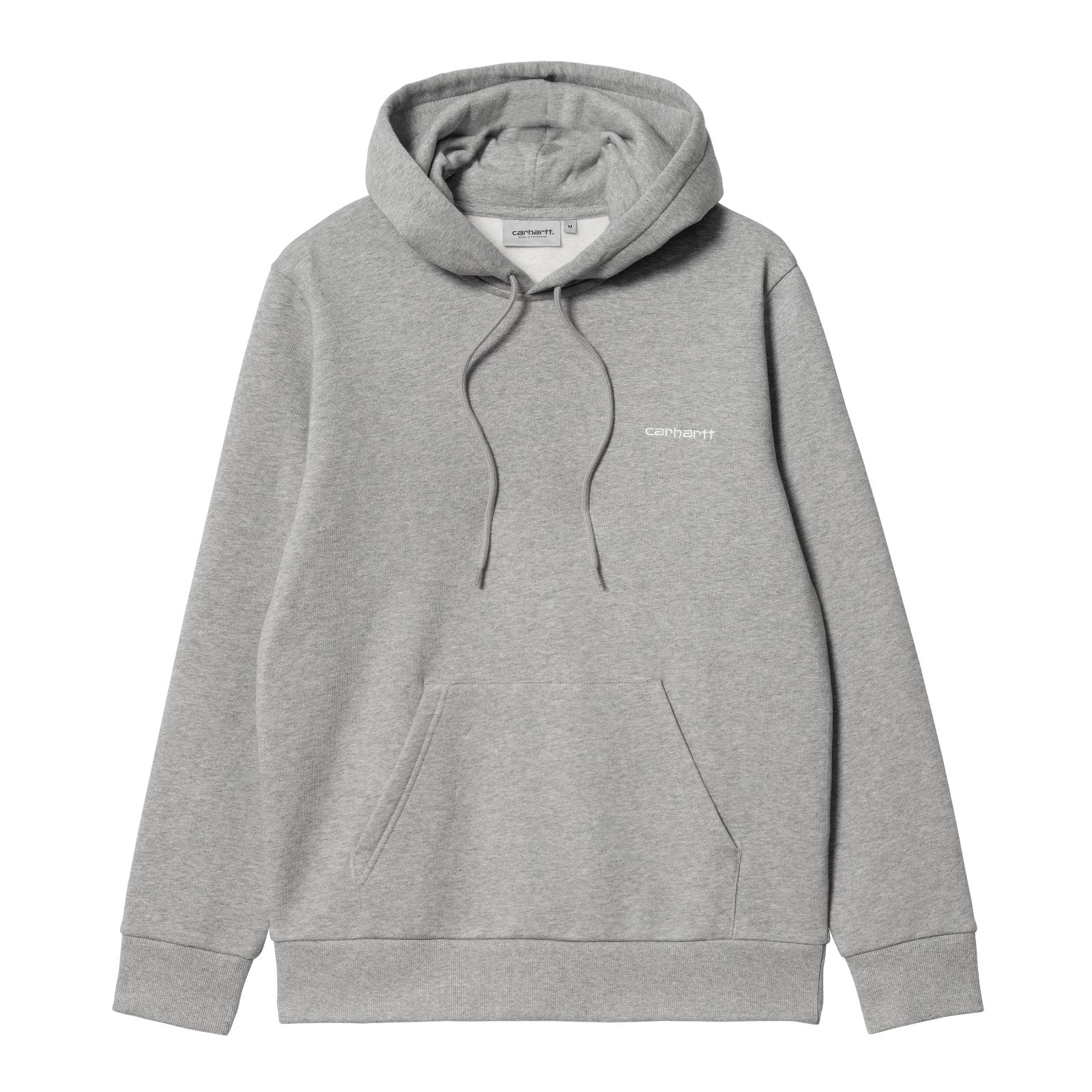 Carhartt WIP Hooded Script Embroidery Sweat Gray Heather/White – La La Land  Store