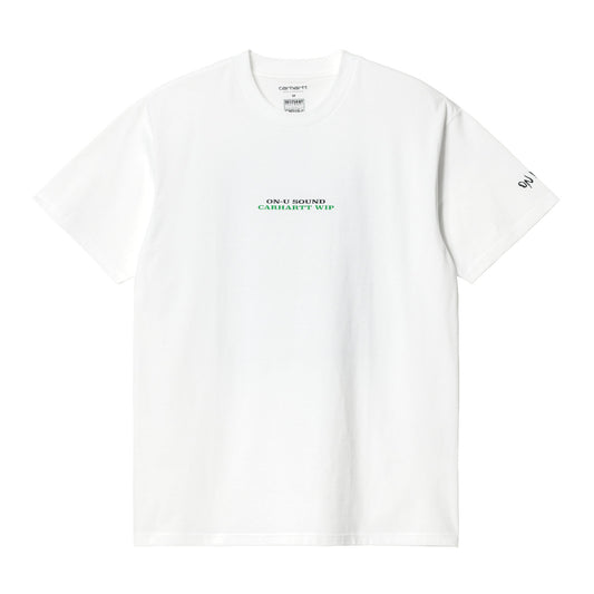 Carhartt WIP On U Sound T-Shirt White. Foto de frente.