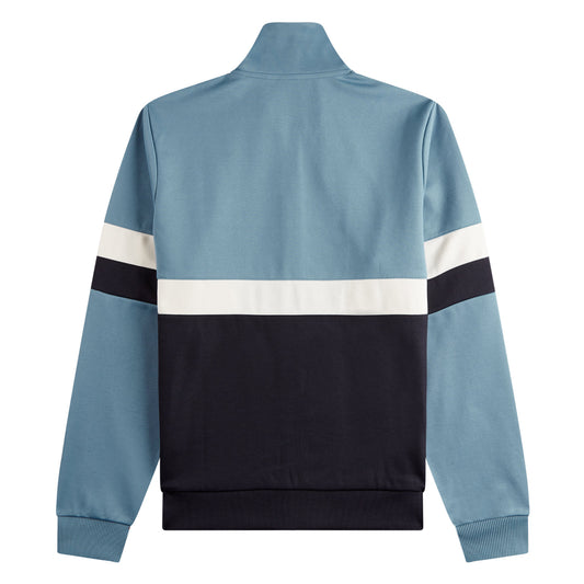 Fred Perry Panelled Track Jacket Ash Blue. Foto de trás.