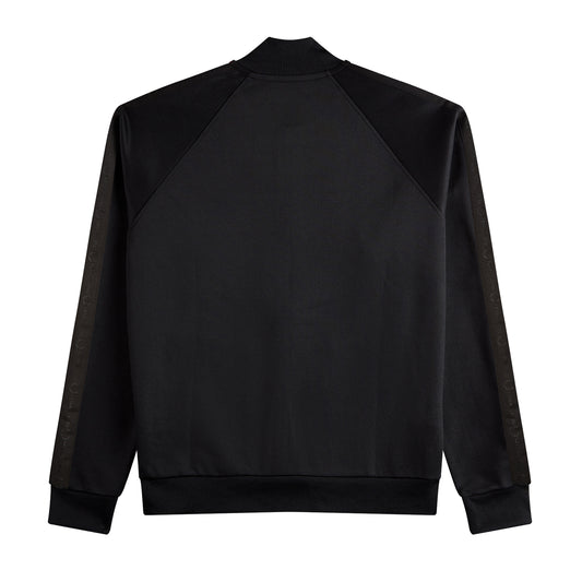Fred Perry Tonal Taped Bomber Track Jacket Black. Foto de trás.