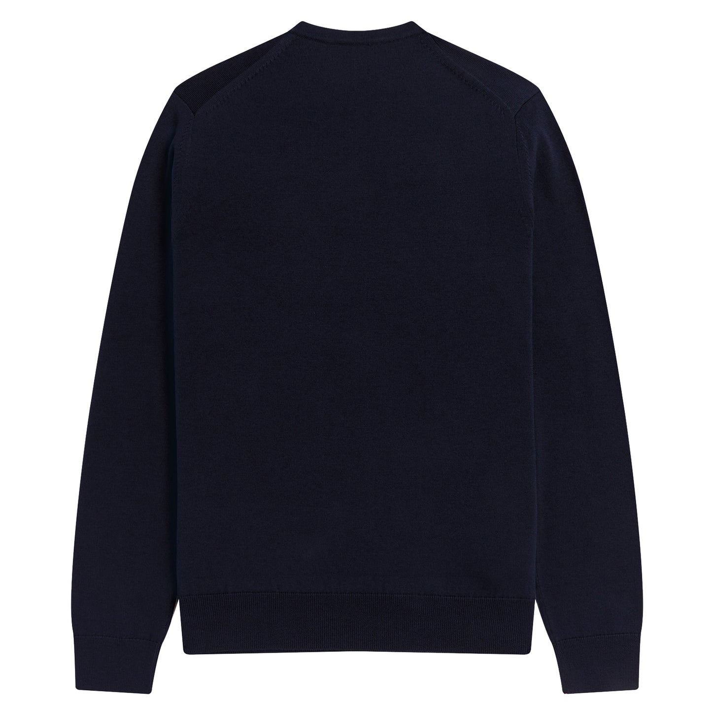 Fred Perry Classic Crew Neck Jumper Shaded Navy. Foto da parte de trás.