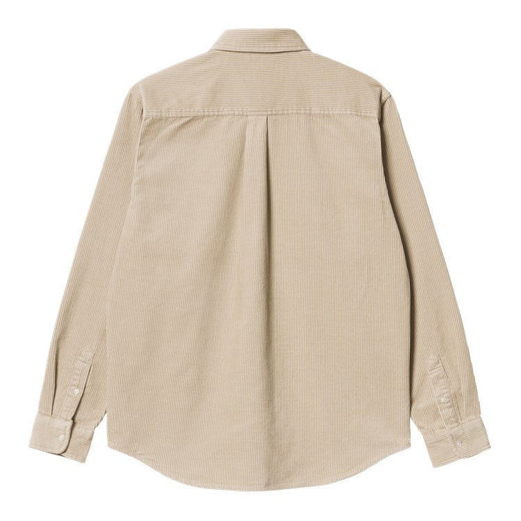 Carhartt WIP Madison Cord Shirt Wall/Black. Foto de trás.