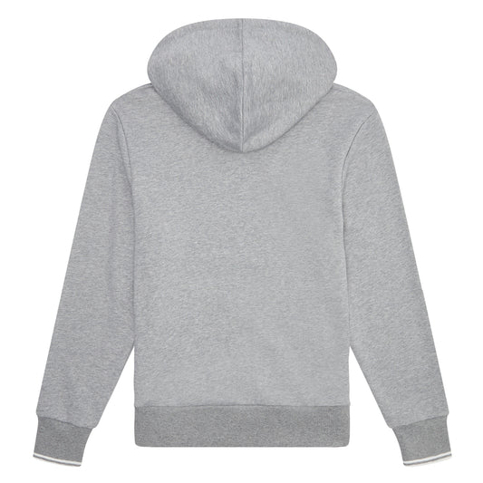 Fred Perry Tipped Hooded Sweatshirt Steel Marl. Foto da parte de trás.