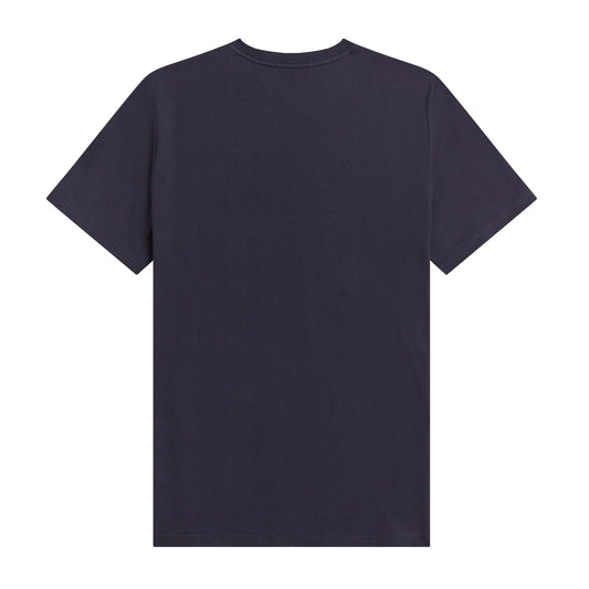 Fred Perry Embroidered T-Shirt Dark Graphite. Foto de trás.