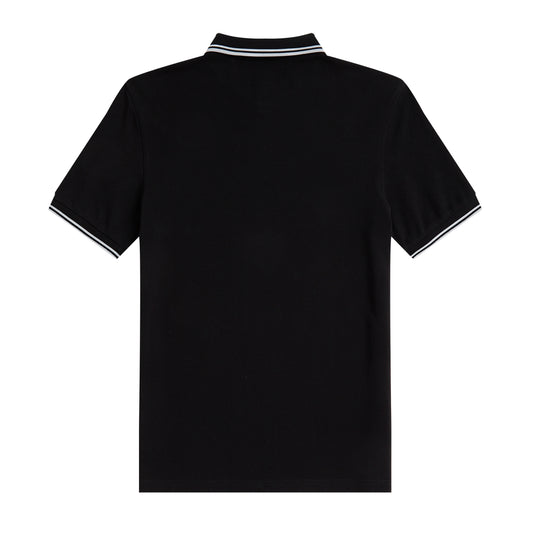Fred Perry Twin Tipped Fred Perry Shirt Black/White/White. Foto de trás.