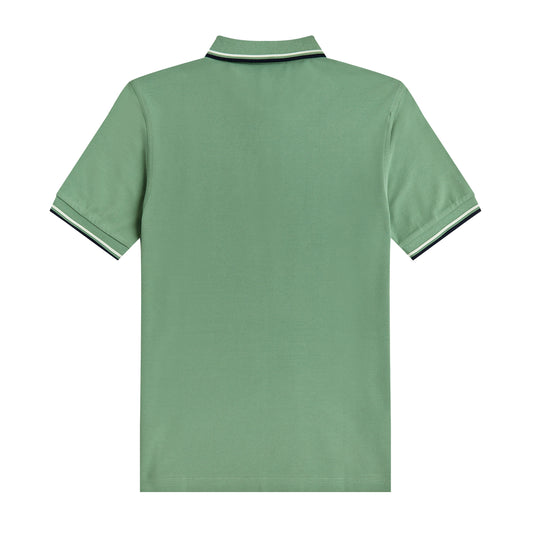 Fred Perry Twin Tipped Fred Perry Shirt Pistachio. Foto de trás.