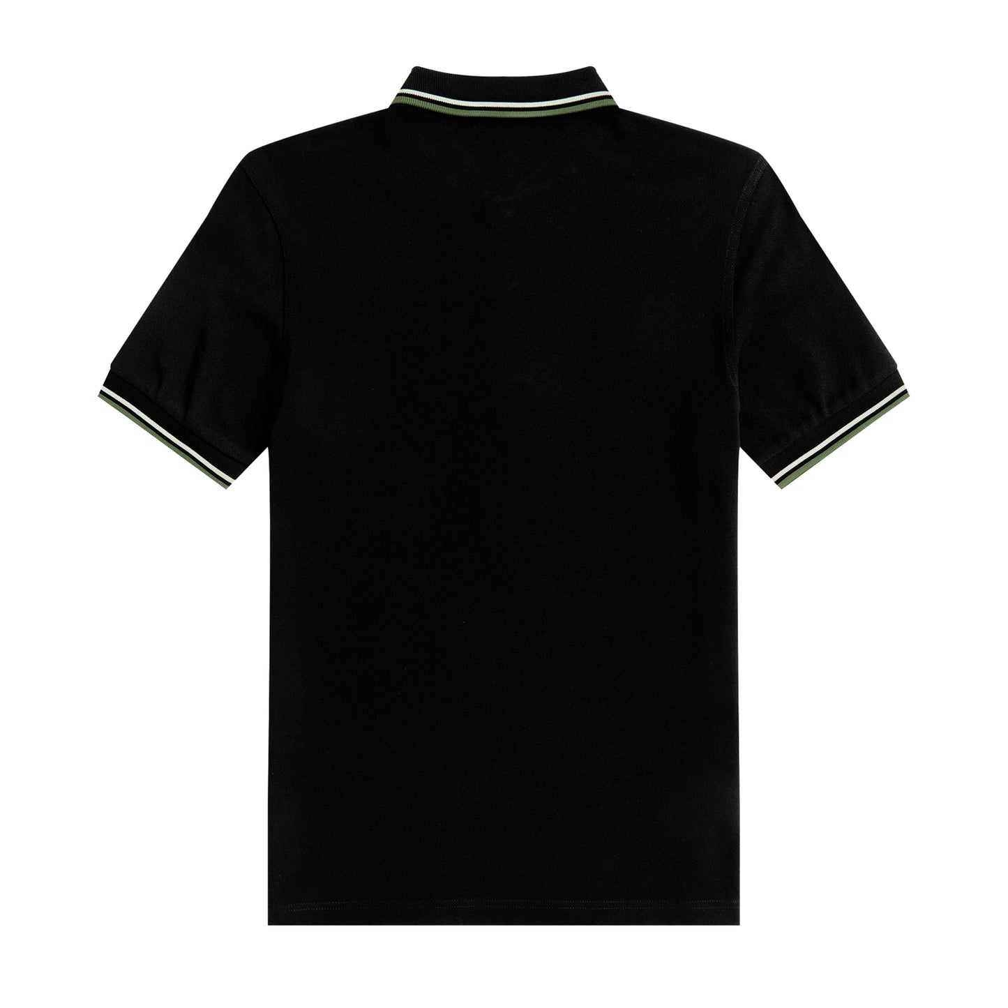 Fred Perry Twin Tipped Fred Perry Shirt Black/Ecru/Pistachio. Foto de trás.