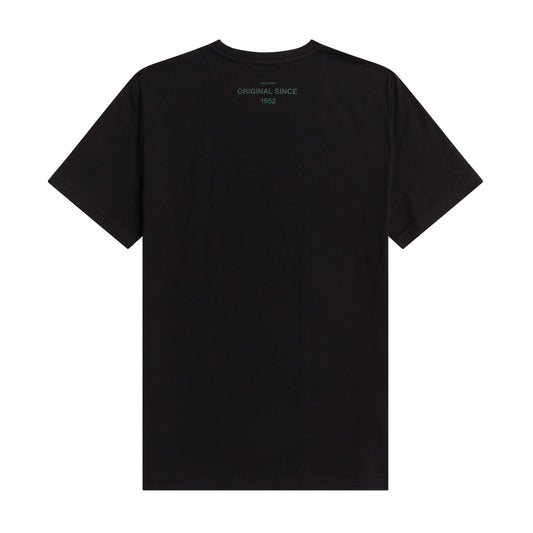 Fred Perry Glitched Graphic T-Shirt Black. Foto de trás.