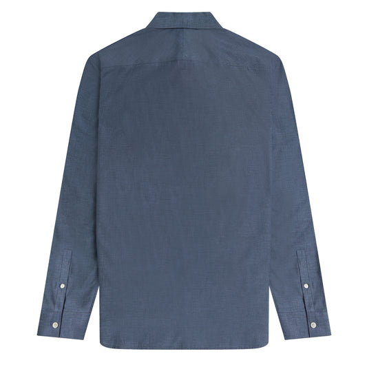 Fred Perry Button Down Collar Shirt Navy. Foto de trás.