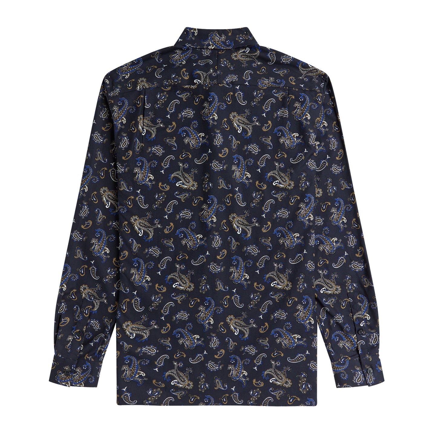 Fred Perry Paisley Print Shirt Navy. Foto de trás.