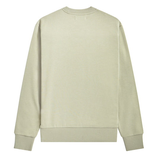 Fred Perry Raised Print Sweatshirt Light Oyster. Foto da parte de trás.