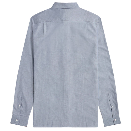 Fred Perry Oxford Shirt French Navy. Foto da parte de trás.