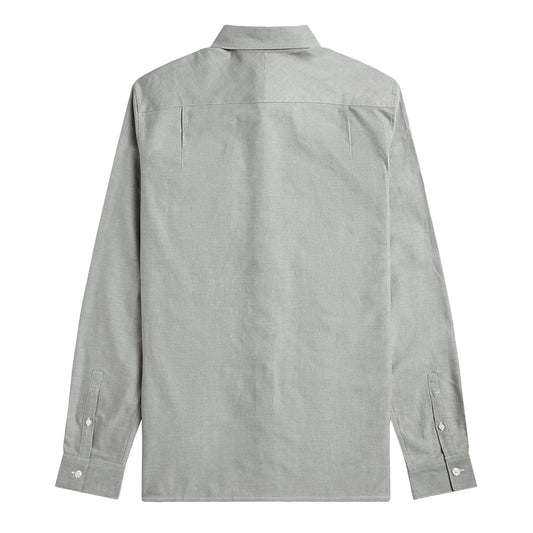 Fred Perry Oxford Shirt Silver Blue. Foto da parte de trás.