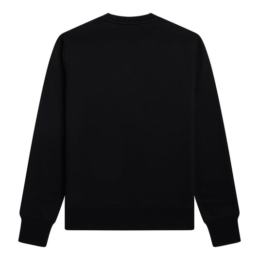 Fred Perry Embroidered Sweatshirt Black. Foto da parte de trás.