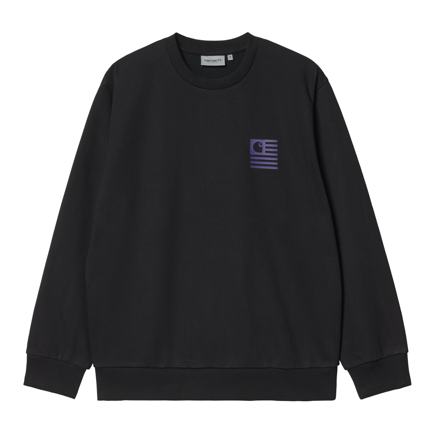 Carhartt WIP Medley State Sweat Black. Foto de frente.