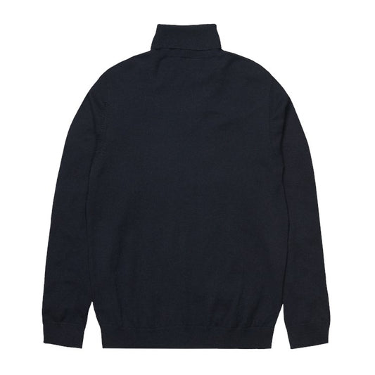 Carhartt WIP Playoff Turtleneck Sweater Dark Navy. Foto de costas.