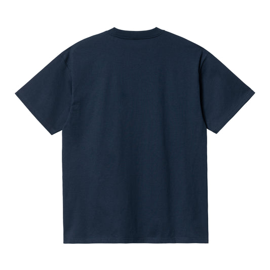 Carhartt WIP 313 Smile T-Shirt Blue. Foto de trás.
