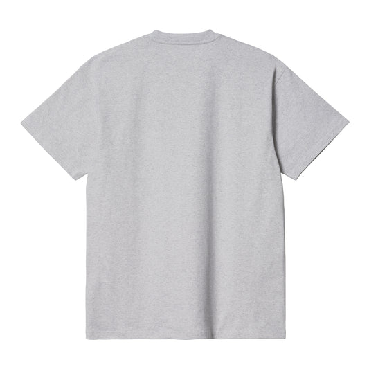 Carhartt WIP 313 Smile T-Shirt Ash Heather. Foto de trás.