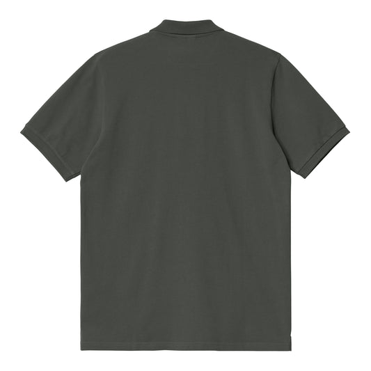 Carhartt WIP Chase Pique Polo Thyme/Gold. Foto de trás.