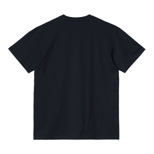 Carhartt WIP Chase T-Shirt Dark Navy/Gold. Foto de trás.