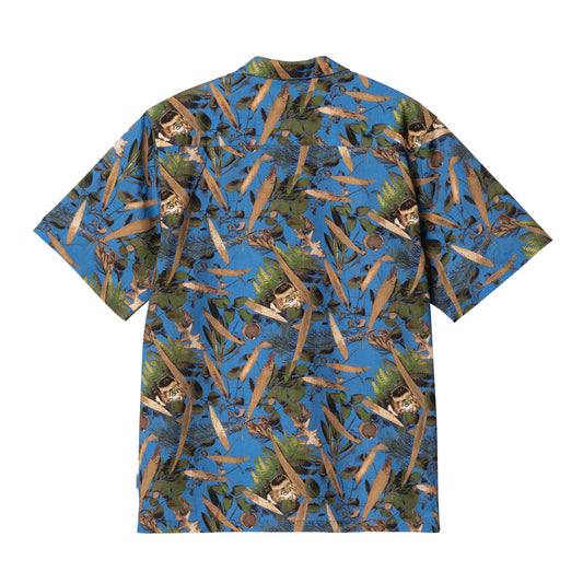 Carhartt WIP Lumen Shirt Lumen Print, Blue. Foto da parte de trás.