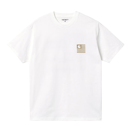 Carhartt WIP Medley State T-Shirt White. Foto de frente.