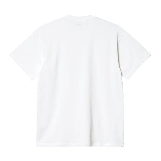 Carhartt WIP Nils T-Shirt White/Black. Foto de trás.