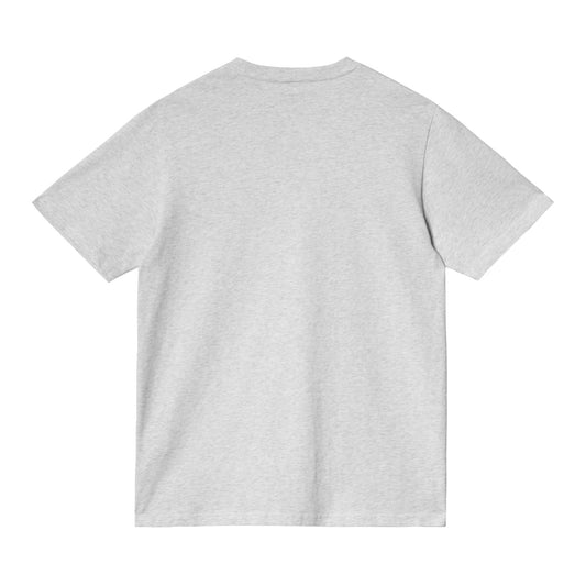 Carhartt WIP Pocket T-Shirt Ash Heather. Foto de trás.