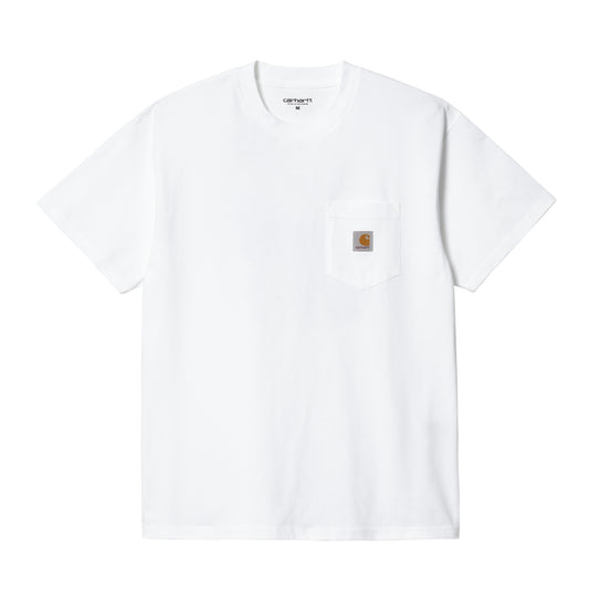 Carhartt WIP Tamas Pocket T-Shirt White. Foto da parte de trás.