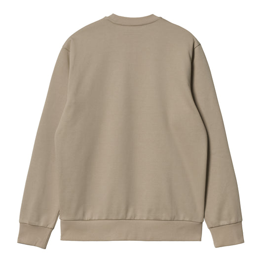 Carhartt WIP Script Embroidery Sweat Wall/Wax. Foto de trás.