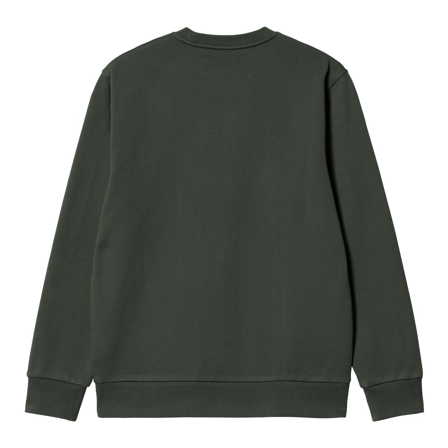 Carhartt WIP Script Embroidery Sweat Boxhood/White. Foto da parte de trás.