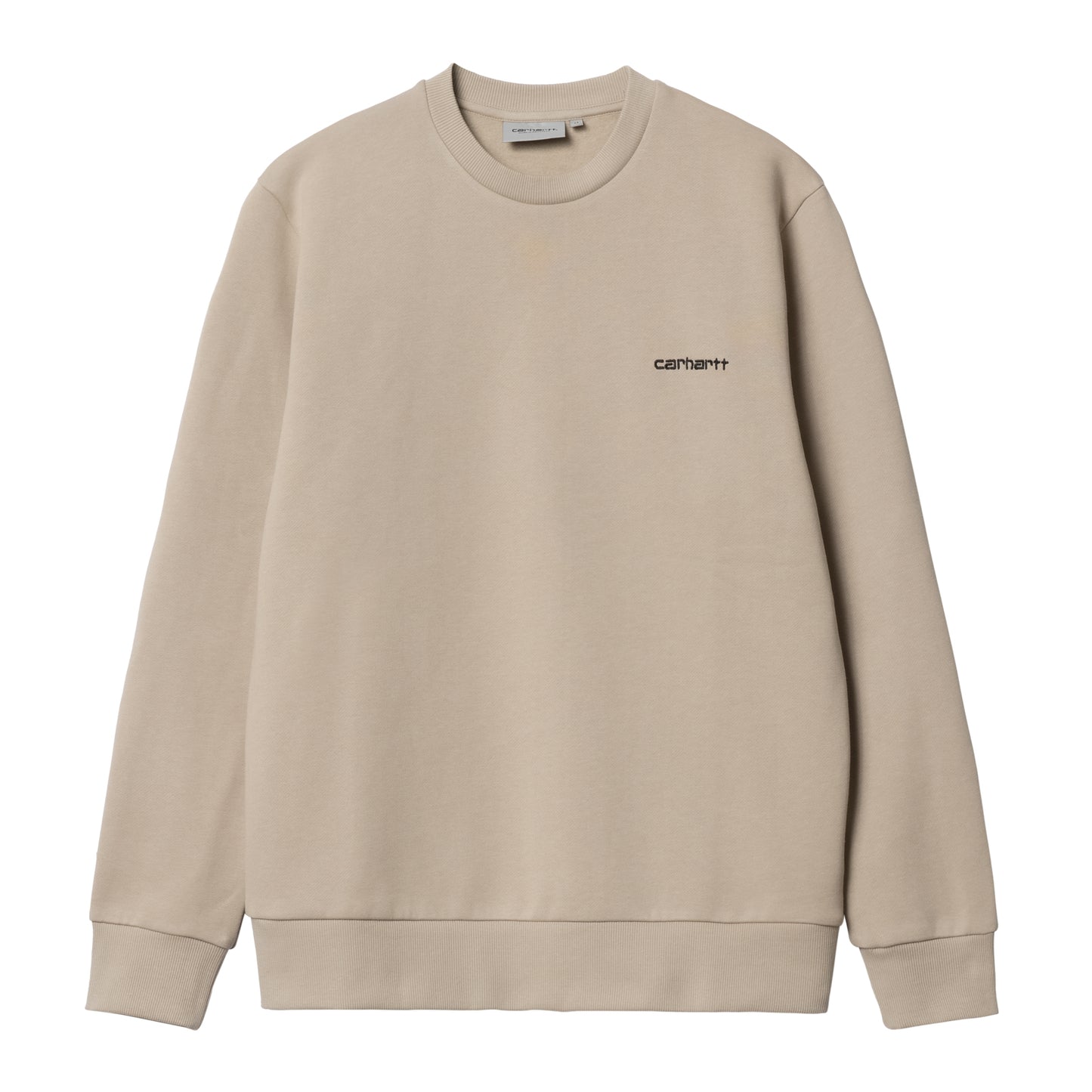 Carhartt WIP Script Embroidery Sweat Wall/Black. Foto da parte da frente.