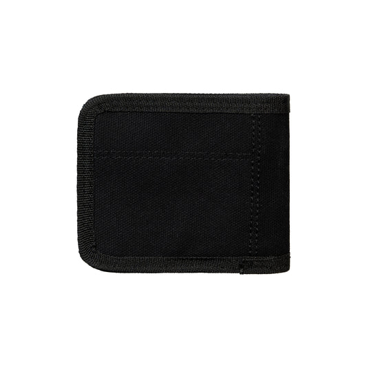 Carhartt WIP Carston Fold Wallet Hamilton Brown. Foto da carteira fechada da parte de trás.