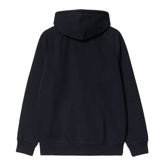 Carhartt WIP Hooded Chase Jacket Dark Navy/Gold. Foto da parte de trás.