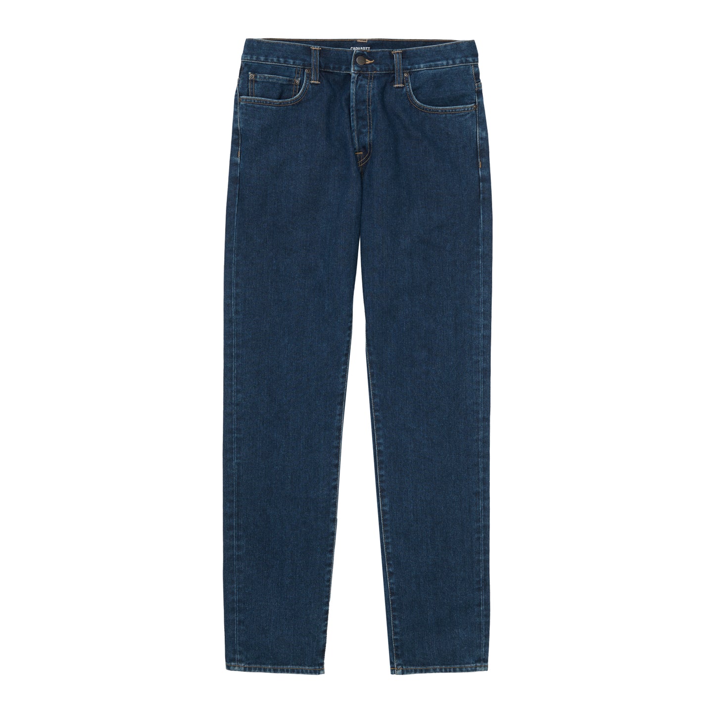 Carhartt WIP Klondike Pant Blue Stone Washed. Foto da parte da frente.