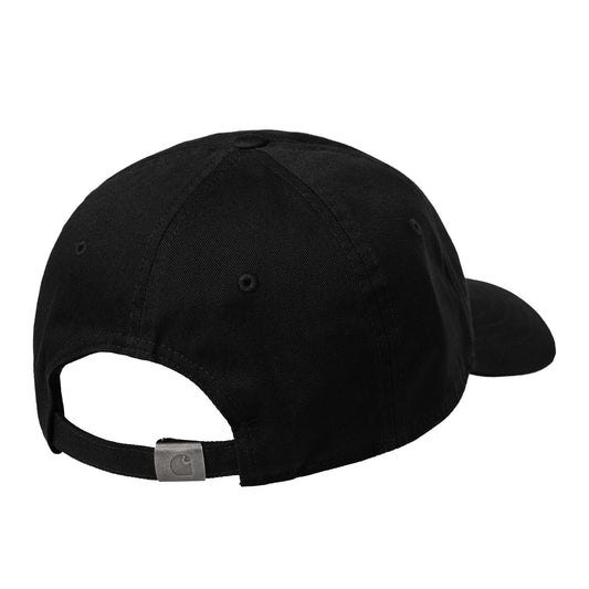 Carhartt WIP Madison Logo Cap Black. Foto da parte de trás.