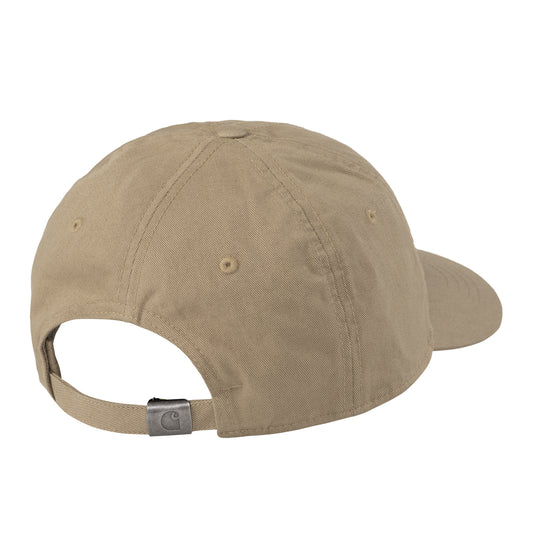 Carhartt WIP Madison Logo Cap Leather/Black. Foto da parte de trás.