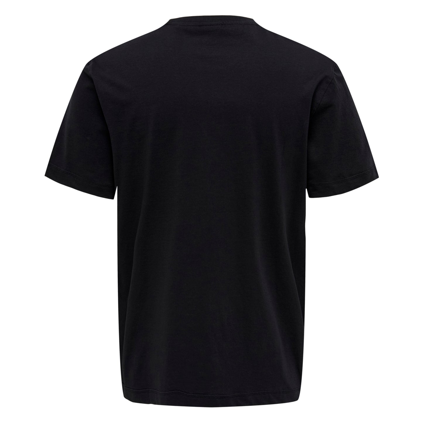 Only & Sons Max Life Reg Stitch T-Shirt Black. Foto da parte de trás.