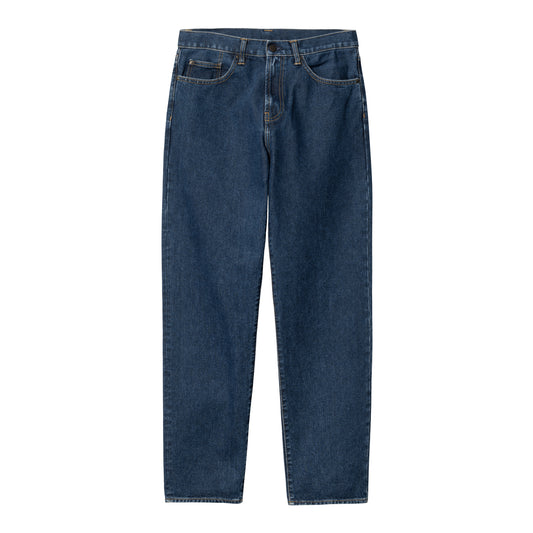 Carhartt WIP Pontiac Pant Blue Stone Washed. Foto da parte da frente.