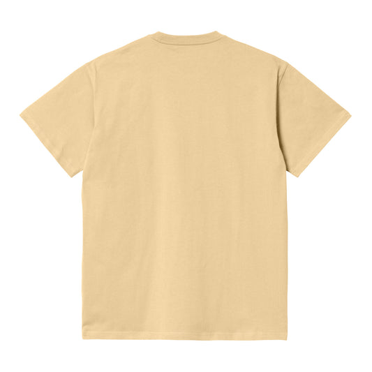 Carhartt WIP Chase T-Shirt Citron/Gold. Foto da parte de trás.