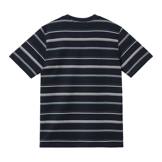 Carhartt WIP Vonn T-Shirt Dark Navy/Juniper. Foto de trás.