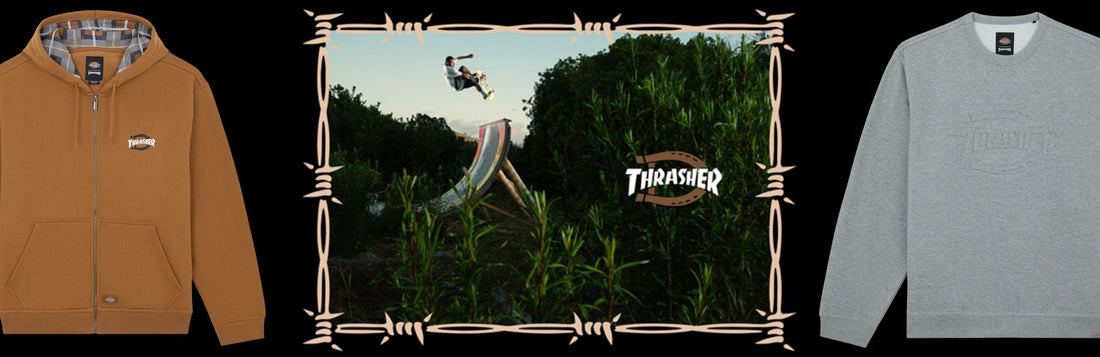 DICKIES X THRASHER: O Workwear Encontra o Fogo do Skate – Drop 15/10/2025