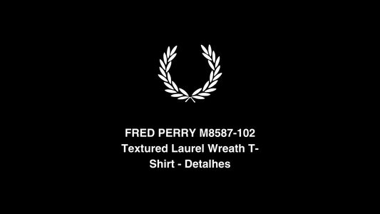 [Video] Detalhes da estampa texturada da t-shirt M8587 de Fred Perry