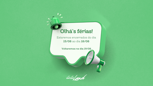 Férias - Estaremos fechados até Domingo. Voltamos dia 19/08!